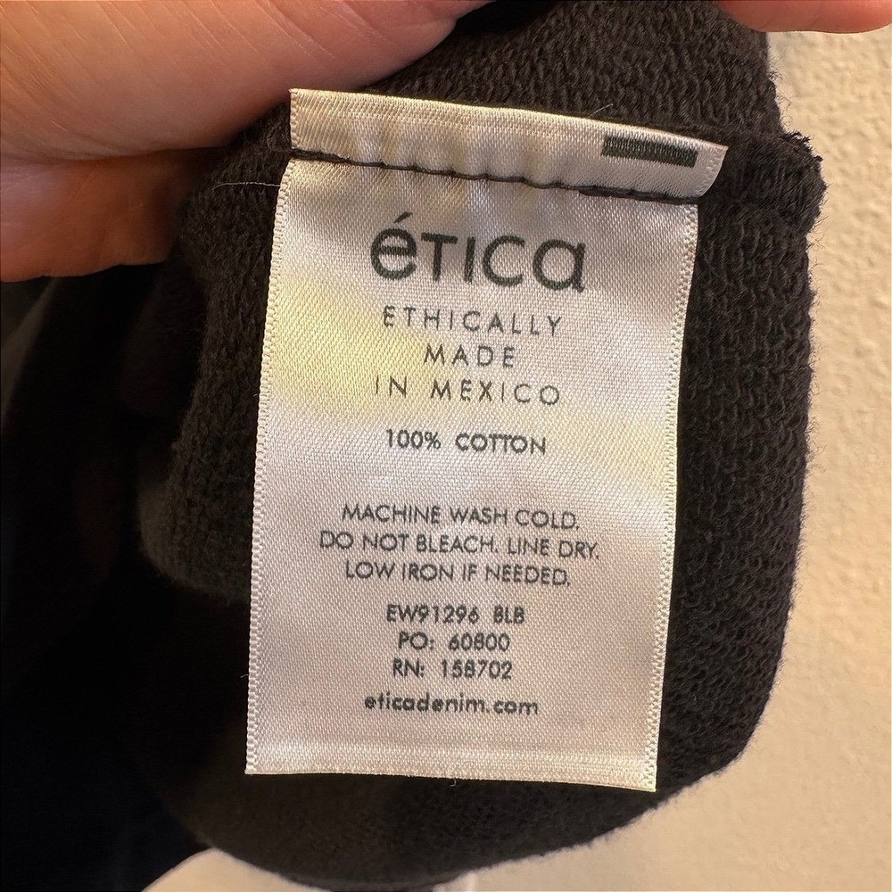 NWT Etica Isabelle Puff Sleeve Dress Black Beauty 100% Cotton S - Picture 6 of 8
